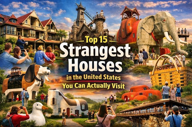 Top 15 Weirdest Houses in the U.S You Can Actually Visit