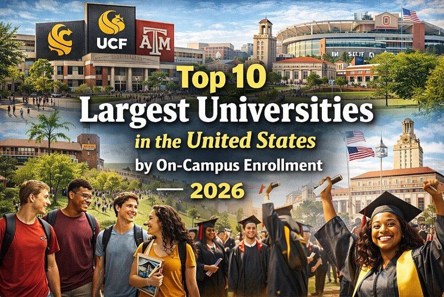 Top 10 Largest Universities in the United States by On-Campus Enrollment (2026)