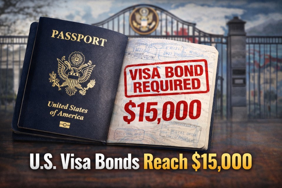 Full List of 13 Countries Facing Up to $15,000 U.S. Visa Bonds