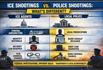 ICE Shootings vs. Police Shootings: What’s Different