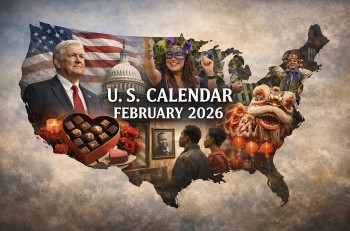 U.S. Calendar in February 2026: Federal Holidays, Festivals, and Special Events