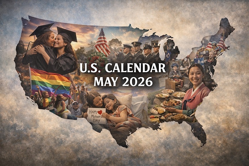 U.S Calendar May 2026