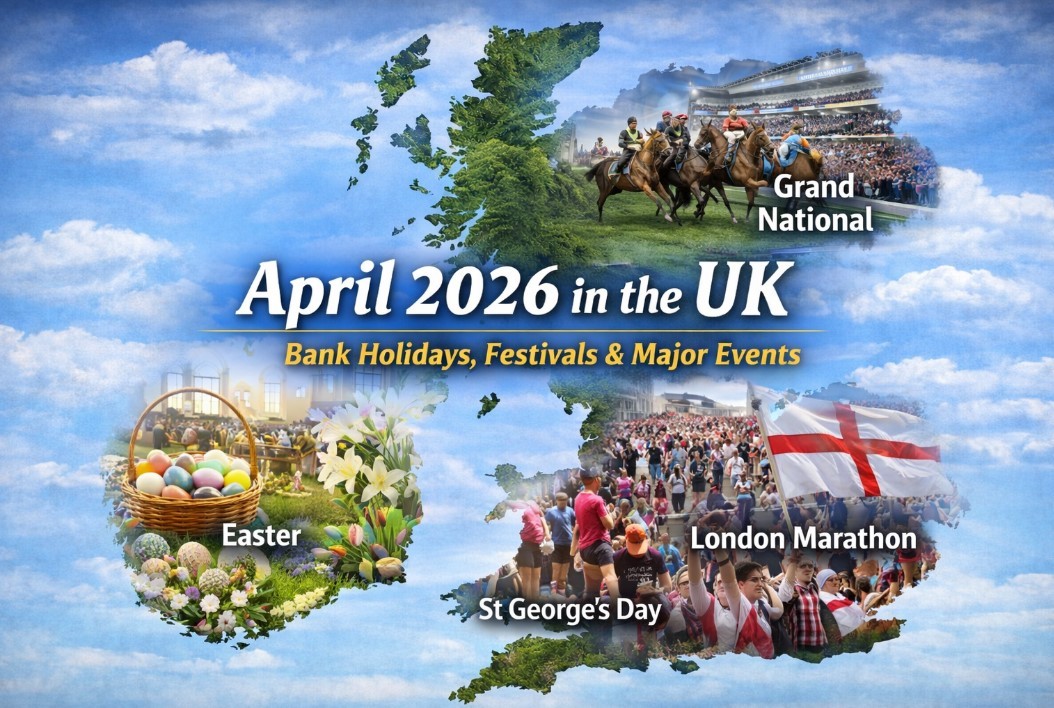 UK Calendar April 2026: Bank Holidays, Festivals and Major Events