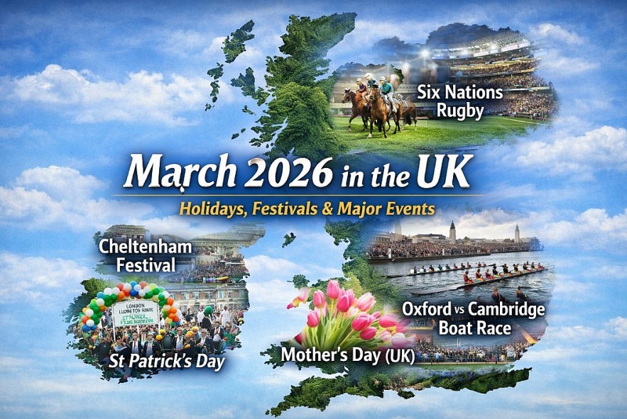UK Calendar March 2026: Major Holidays, Festivals and Key Events UK Calendar March 2026: Major Holidays, Festivals and Key Events