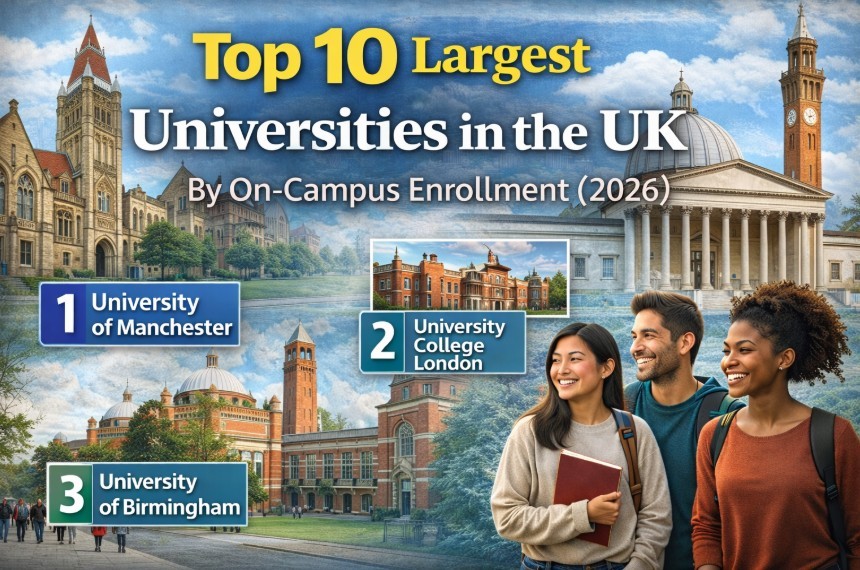 Top 10 Largest Universities in the UK by On-Campus Enrollment 2026