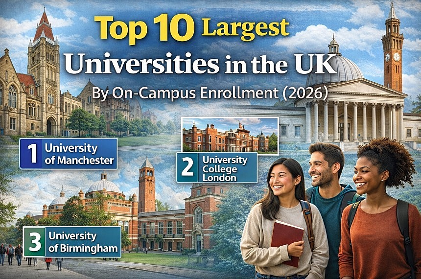Largest Universities in the UK (On-Campus
