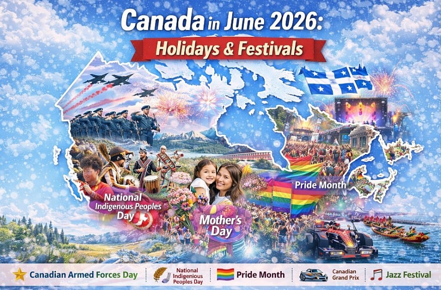 Canada June 2026 calendar