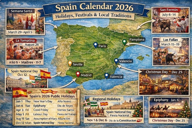 Spain Calendar 2026: Holidays, Festivals, and the Rhythm of Spanish Life