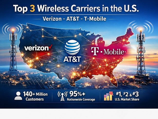 Top 3 Biggest Wireless Carriers in the U.S. Today - Who Really Runs America’s Mobile Networks?