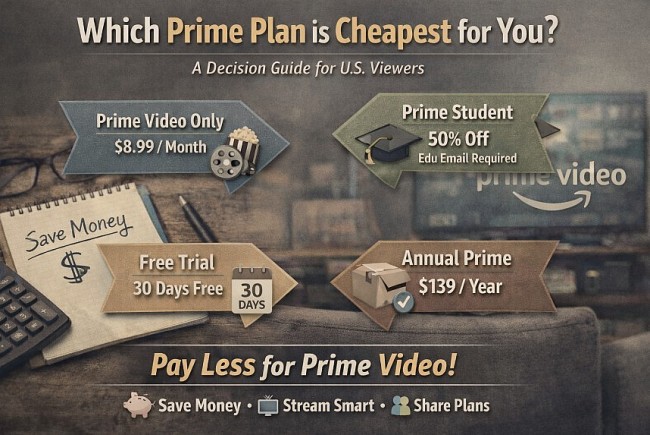 Which Prime Plan Is Cheapest for You? Four Smart Options