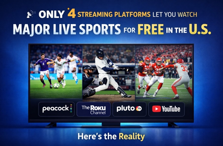 Just 4 Platforms Offer Free Live Sports in the U.S. - What You Can Actually Watch