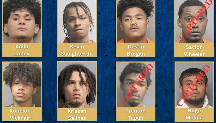 Five inmates remain missing after eight escaped from the Riverbend Detention Center in Louisiana Friday morning Five inmates remain missing after eight escaped from the Riverbend Detention Center in Louisiana Friday morning