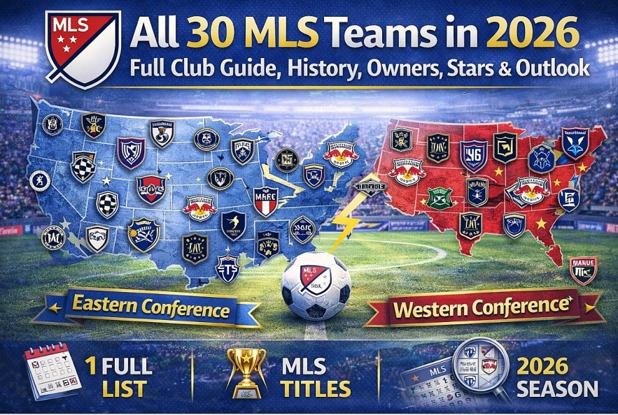 Full List of All 30 MLS Teams in 2026: Founding, Owners, MLS Cup Titles, Stars, and Season Outlook Full List of All 30 MLS Teams in 2026: Founding, Owners, MLS Cup Titles, Stars, and Season Outlook