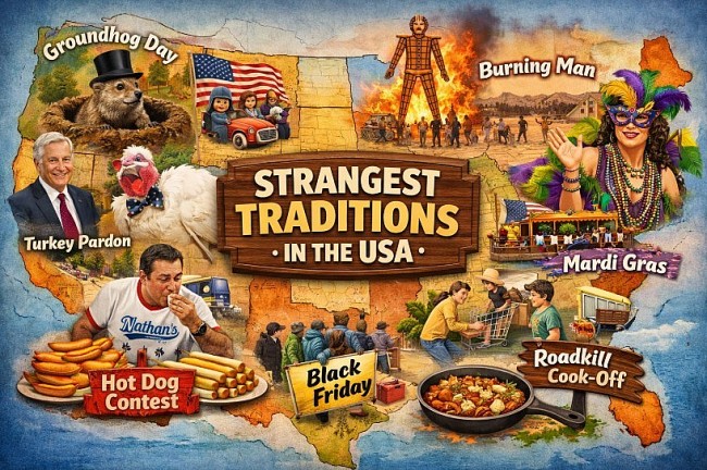 top 20 strangest traditions in the us with history origins and cultural meaning