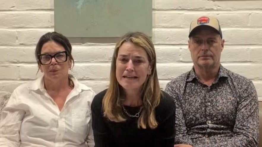 Savannah Guthrie, accompanied by her siblings Annie and Camron, speaks in a video message after mom Nancy's kidnapping