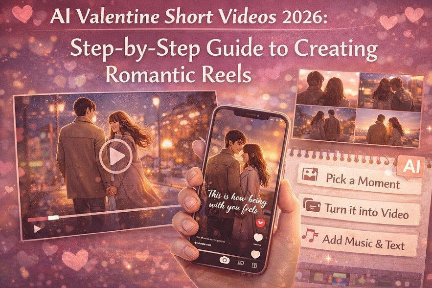 how to create Valentine short videos with AI