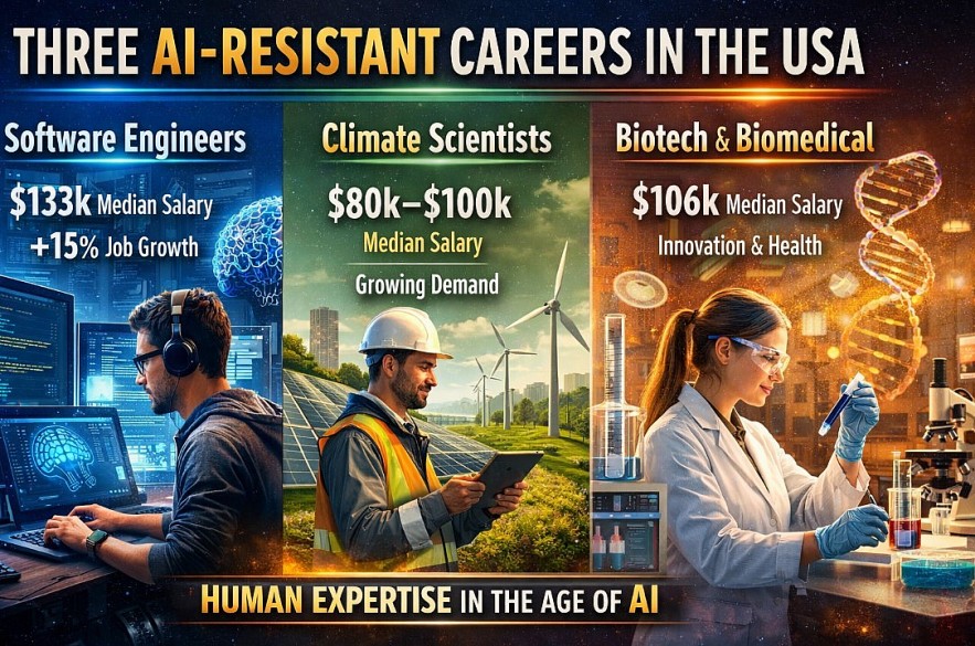 Three Careers in the U.S. That Remain Resilient in the Age of AI