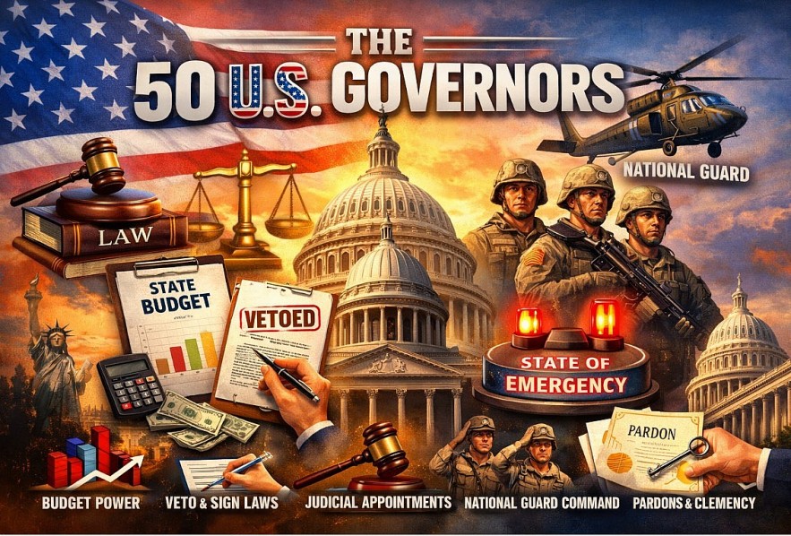 Full List of the 50 U.S. Governors: Party Breakdown, Bios, and Terms in Office