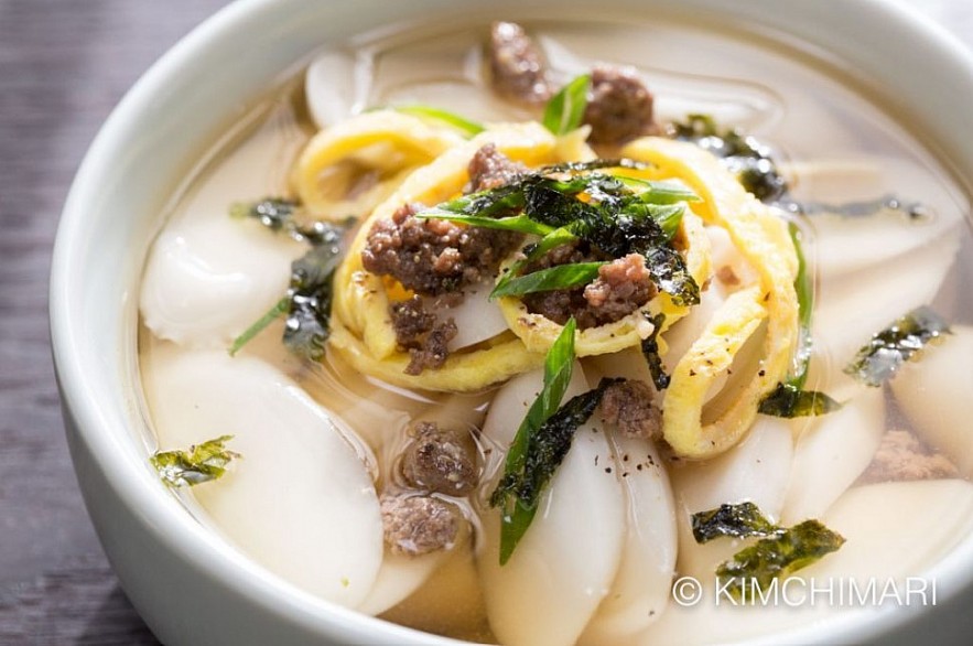 Tteokguk is Korean Rice Cake Soup that is a must for Koreans on New Year’s Day