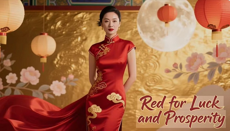 Red remains the dominant Lunar New Year color