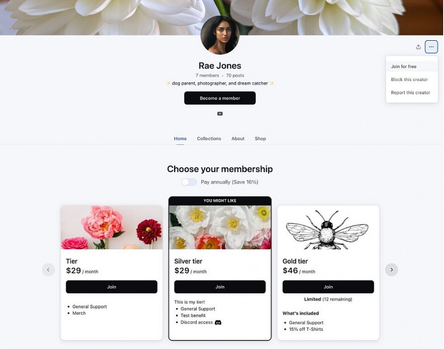 If your Patreon is suitable for all audiences, you can change your Page settings to show paid options only If your Patreon is suitable for all audiences, you can change your Page settings to show paid options only