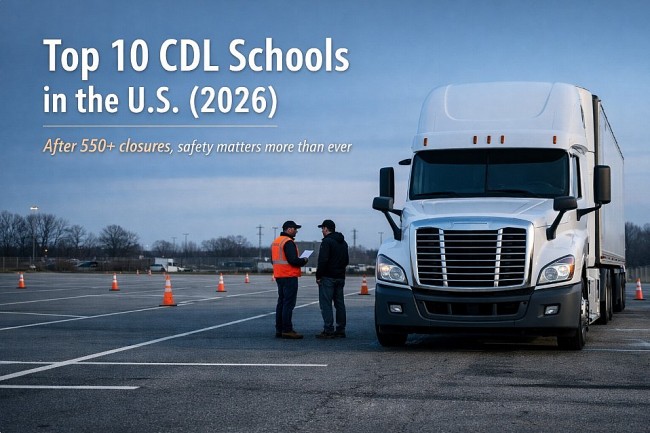 Top 10 Best CDL Truck Driving Schools in the U.S. (Updated List)