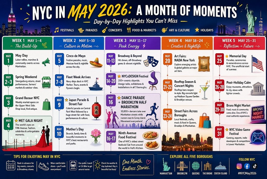 NYC Daily Events for May 2026