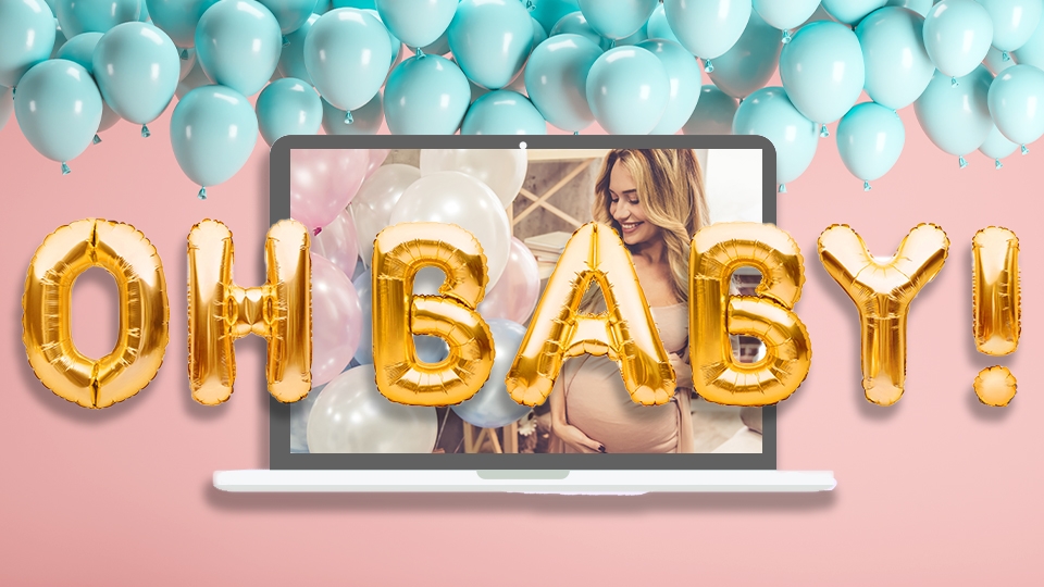 artsy virtual baby shower ideas