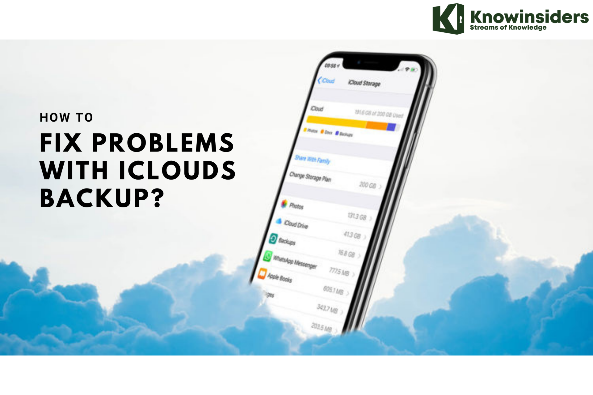 How To Fix Problems With Iclouds Backup?