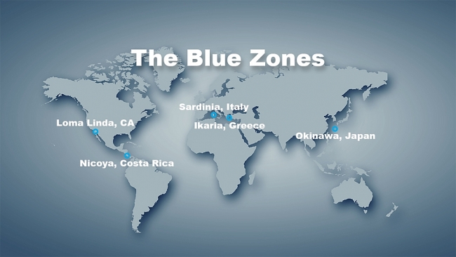 Where Are "5 Blue Zones" With A Longest Life Expectancy in the World
