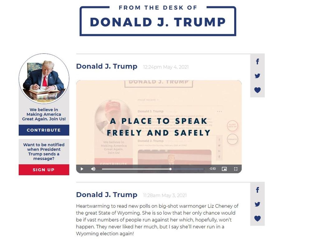 Trump’s New Communications Platform: How it Works, Powered by Whom and Trump’s posts