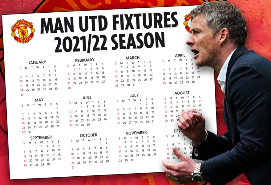 Manchester United Schedule 2022 Manchester United: Full Fixtures, Match Schedules And Key Dates - Premier  League 2021-22 | Knowinsiders