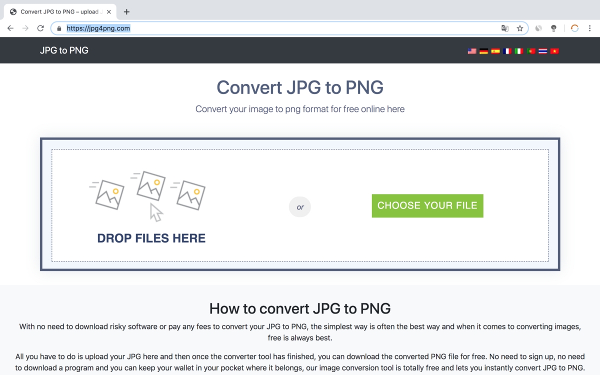online jpg to png converter