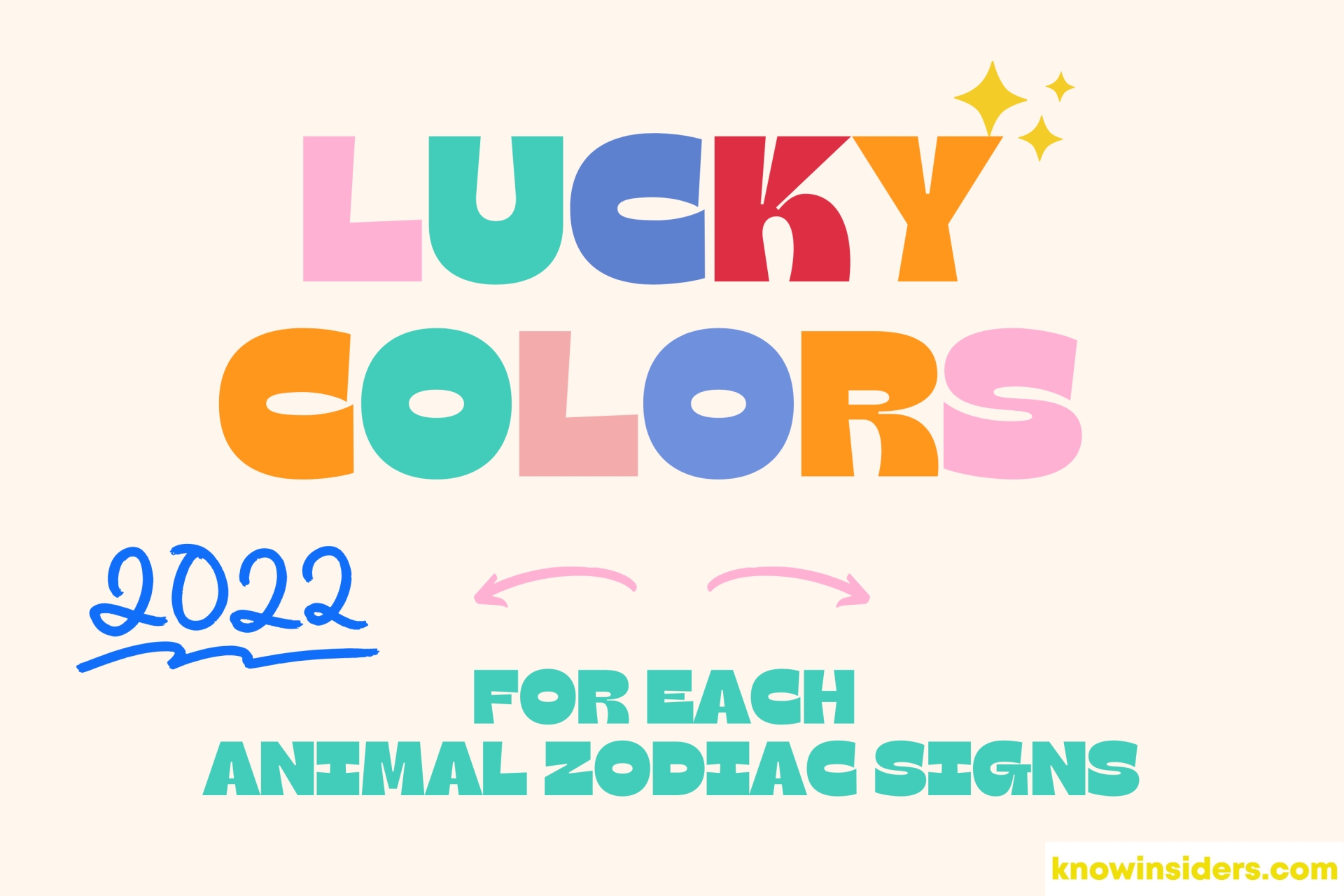 Year of Tiger 2022 – Lucky Colors for 12 Animal Signs