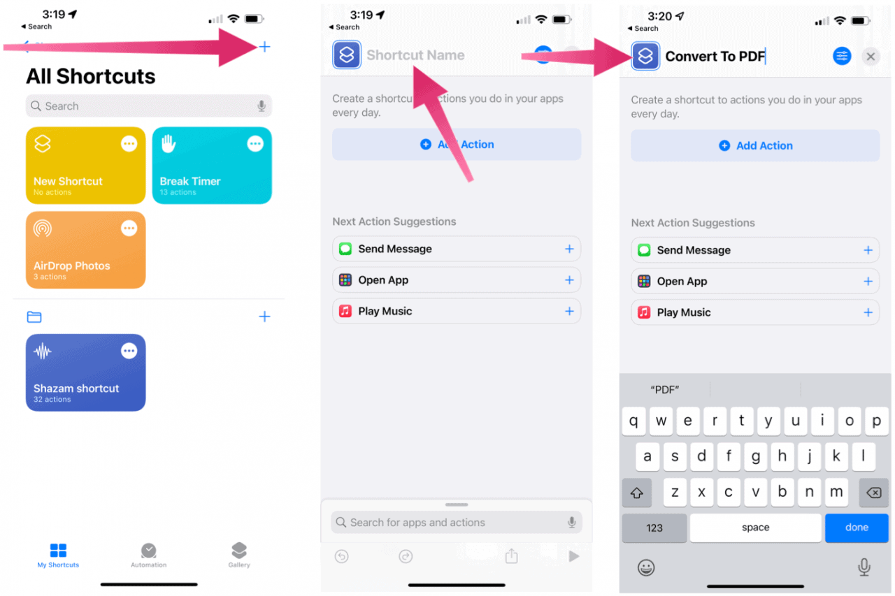 how to convert shortcut file to original file