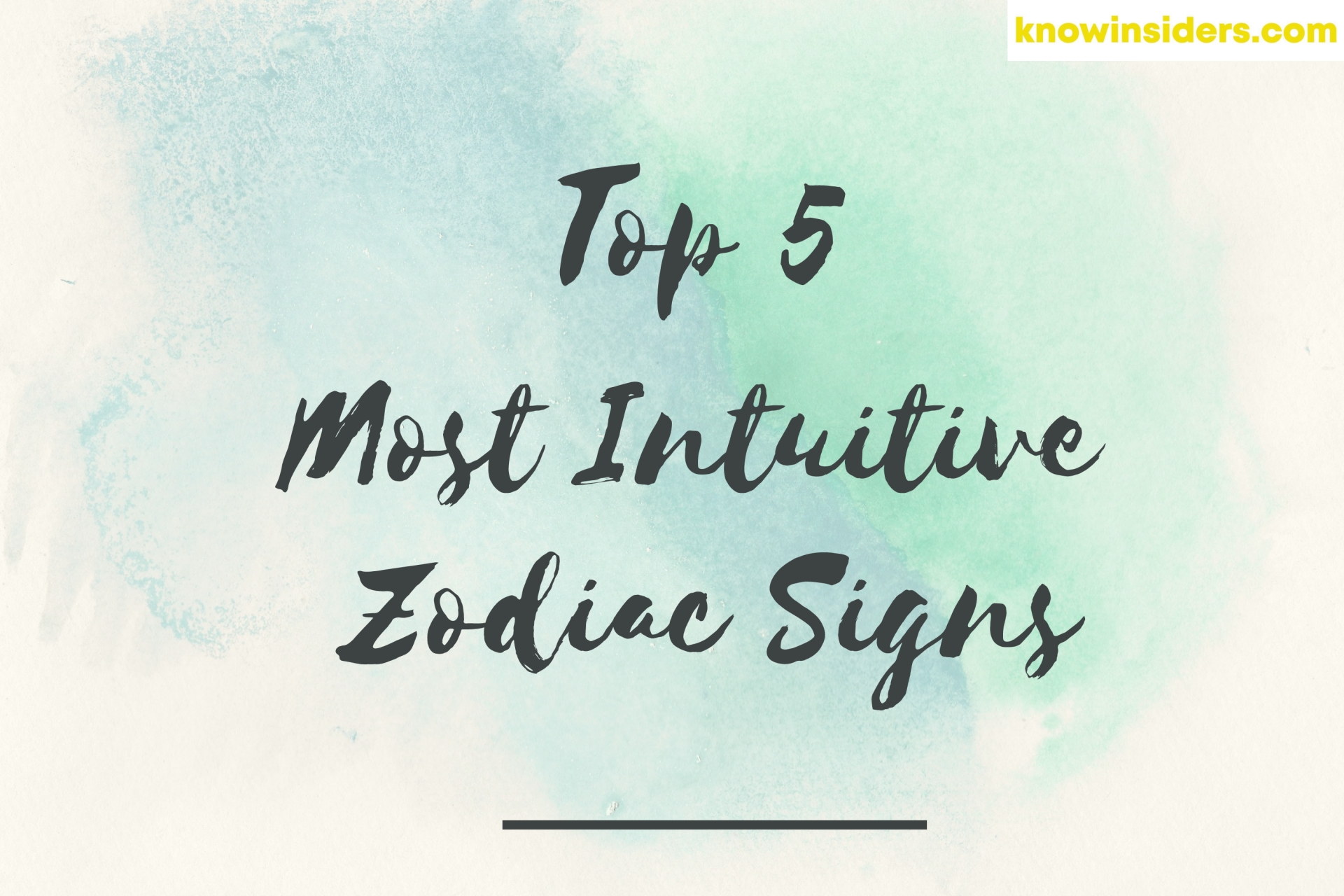 Top 5 Most Intuitive Zodiac Signs