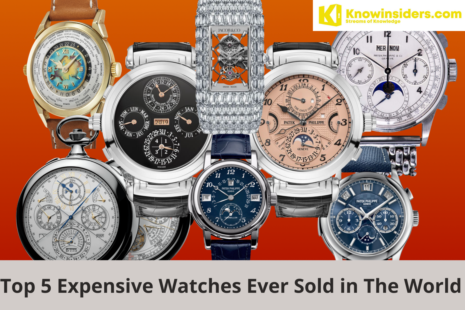 Top 5 Most Expensive Watches Ever Sold in The World and What Decides the Price