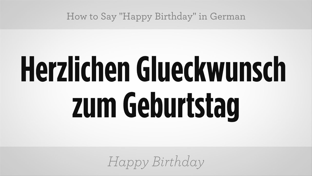 my birthday essay in german