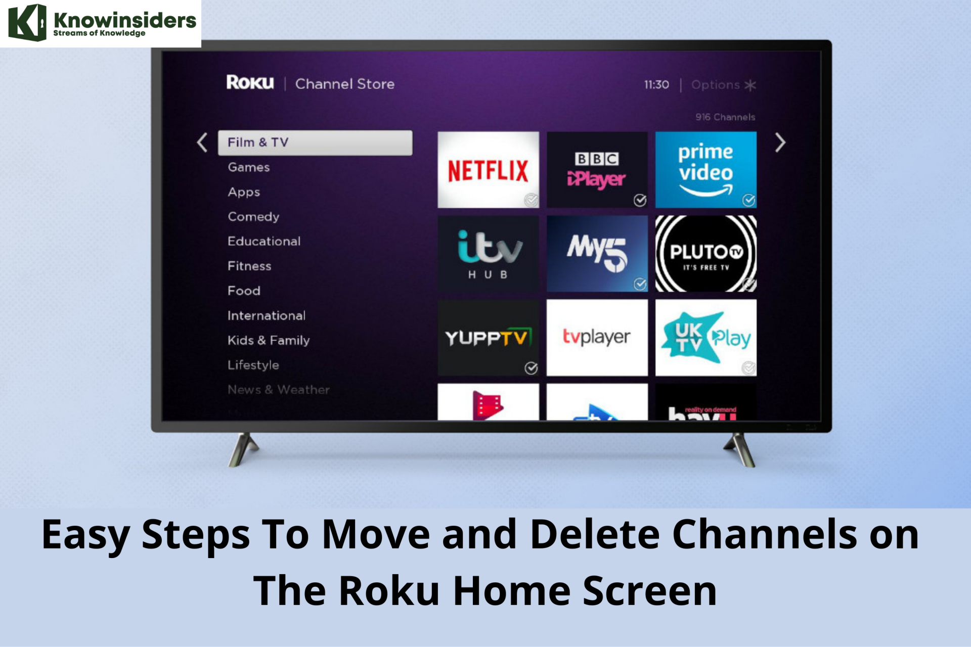 Easy Steps To Move and Delete Channels on The Roku Home Screen
