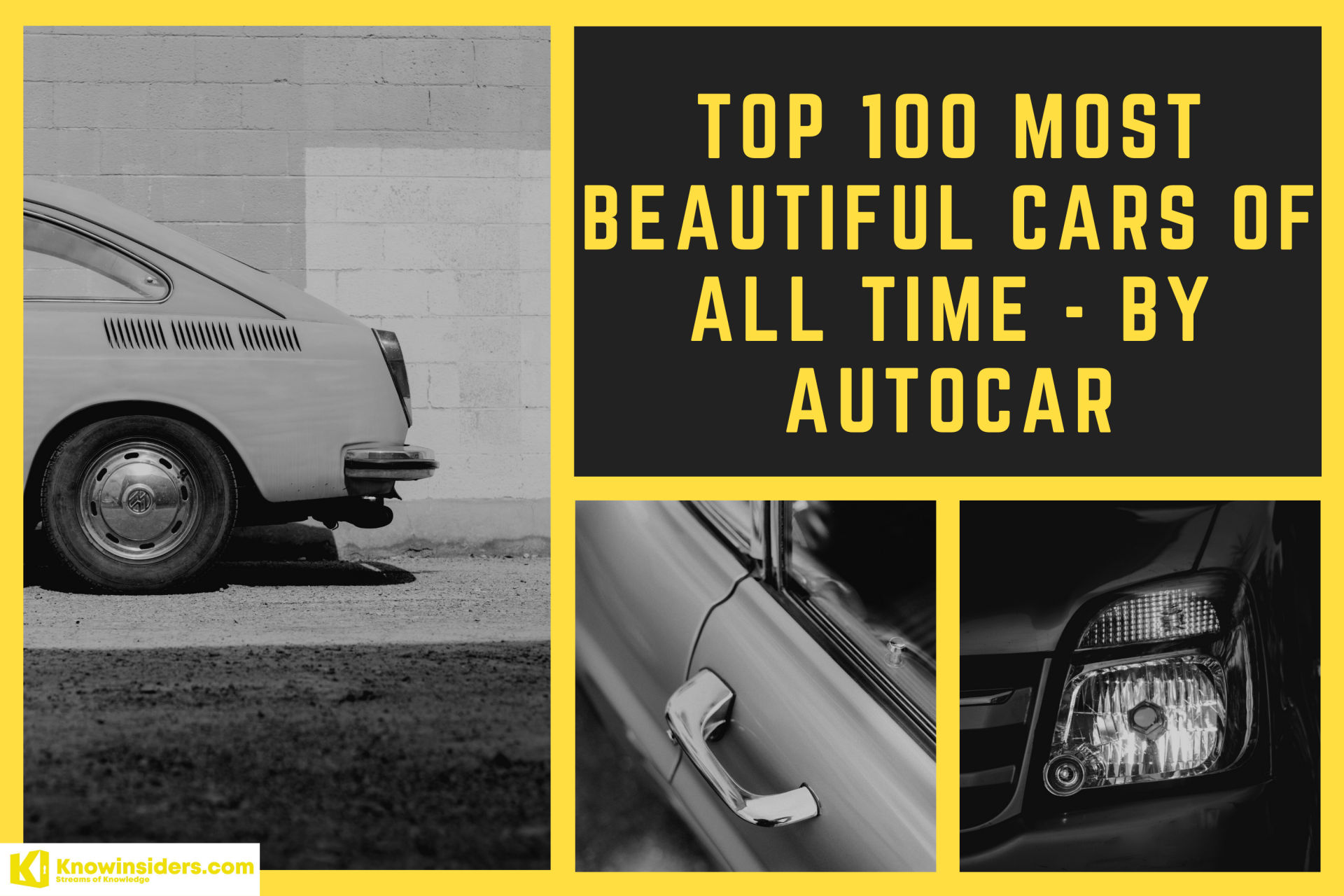 Top 100 Most Beautiful Cars of All Time - by Autocar