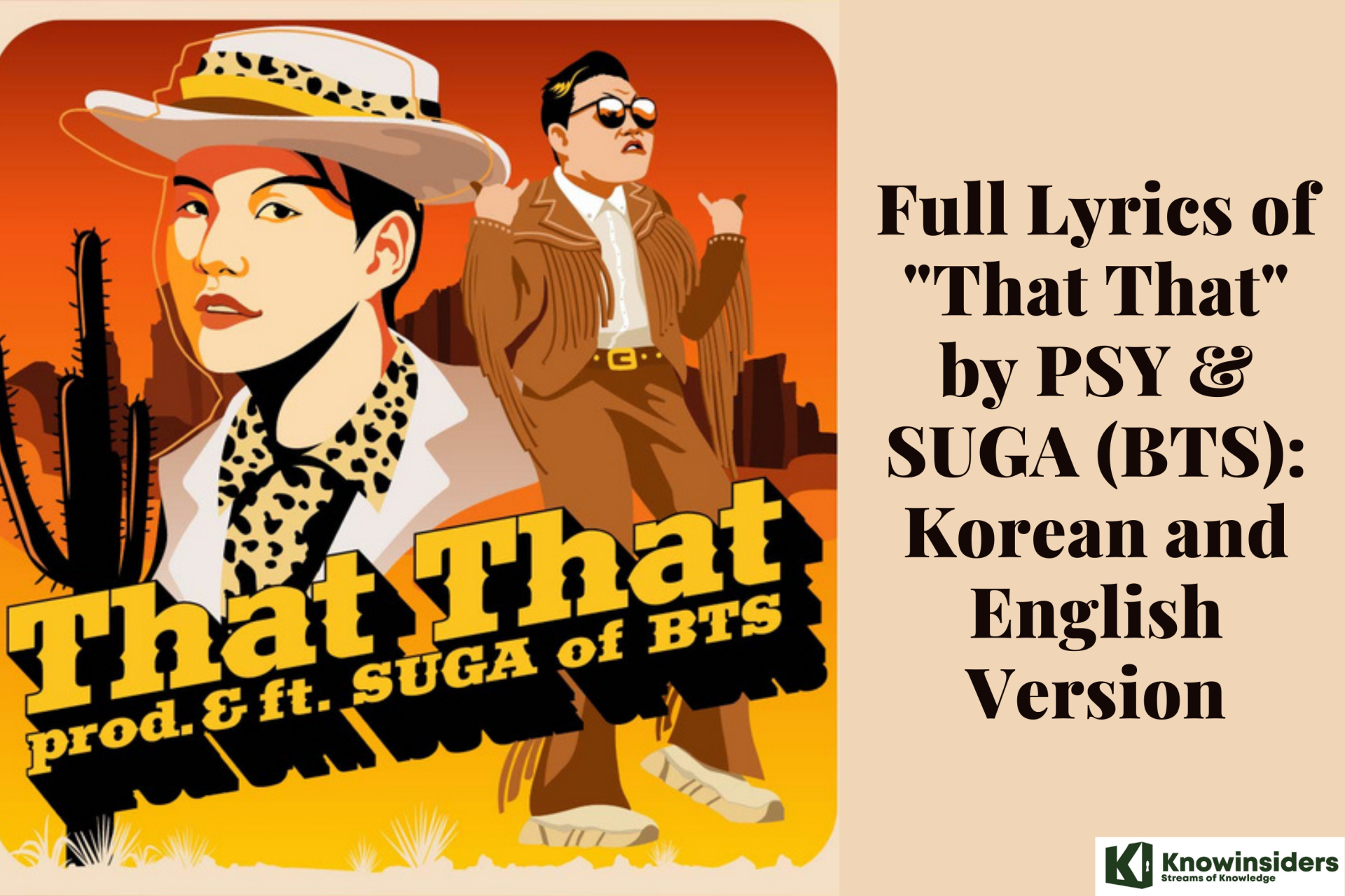 Full Lyrics of "That That" by PSY & SUGA (BTS): Korean and English Version
