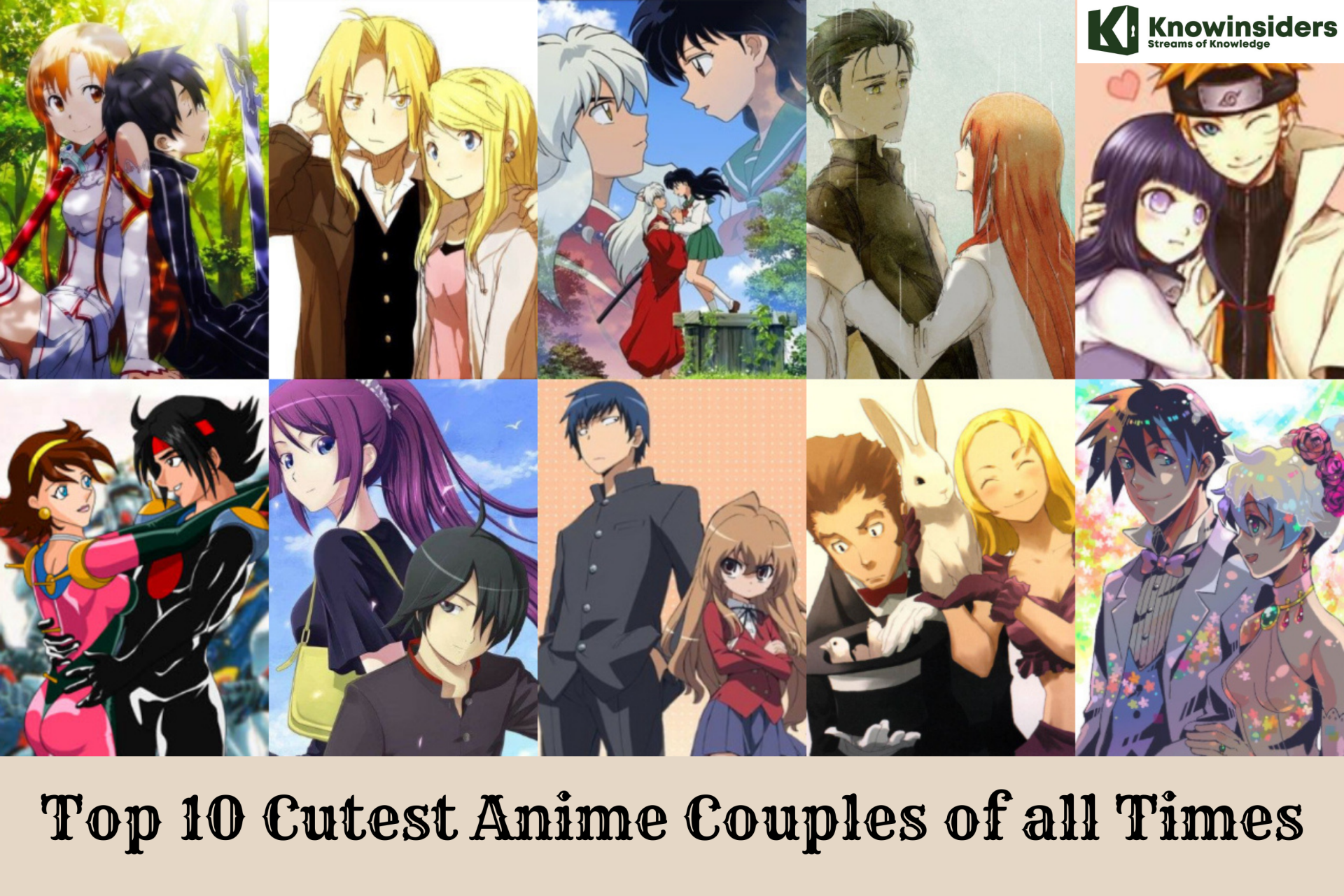 Top 10 Cutest Anime Couples of all Times | KnowInsiders