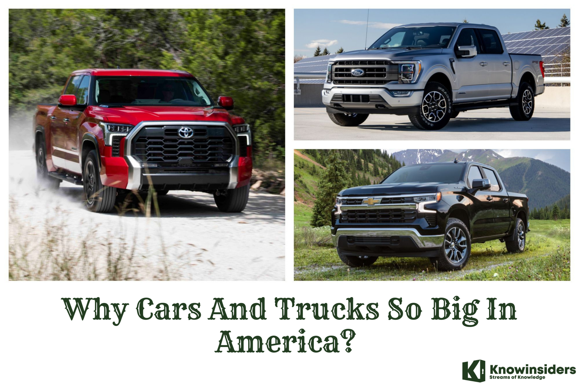 why cars and trucks so big in america
