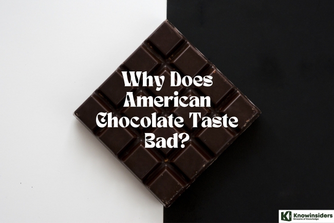 why does american chocolate taste bad