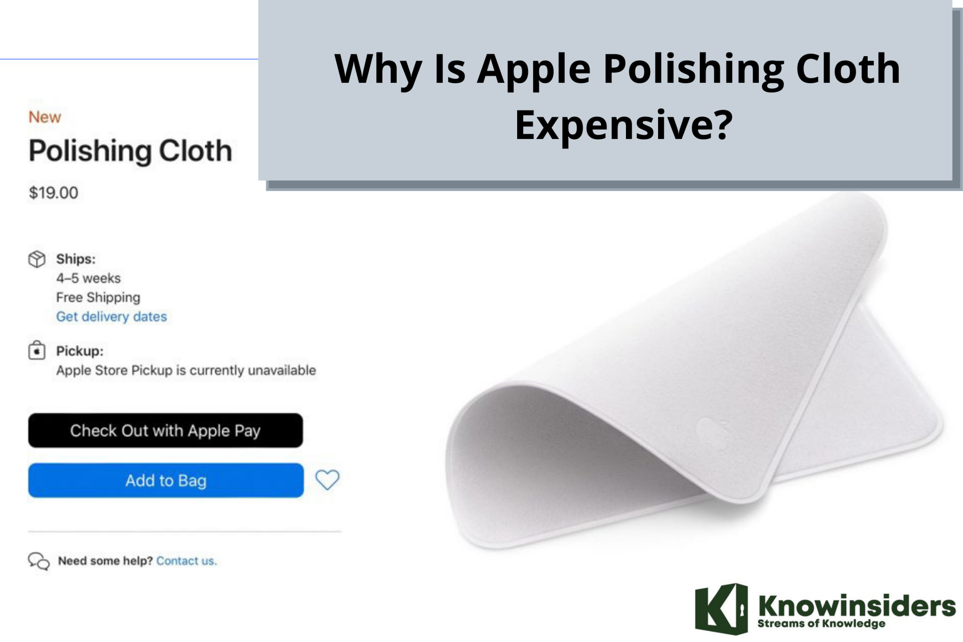 Why Is Apple Polishing Cloth Is Expensive?