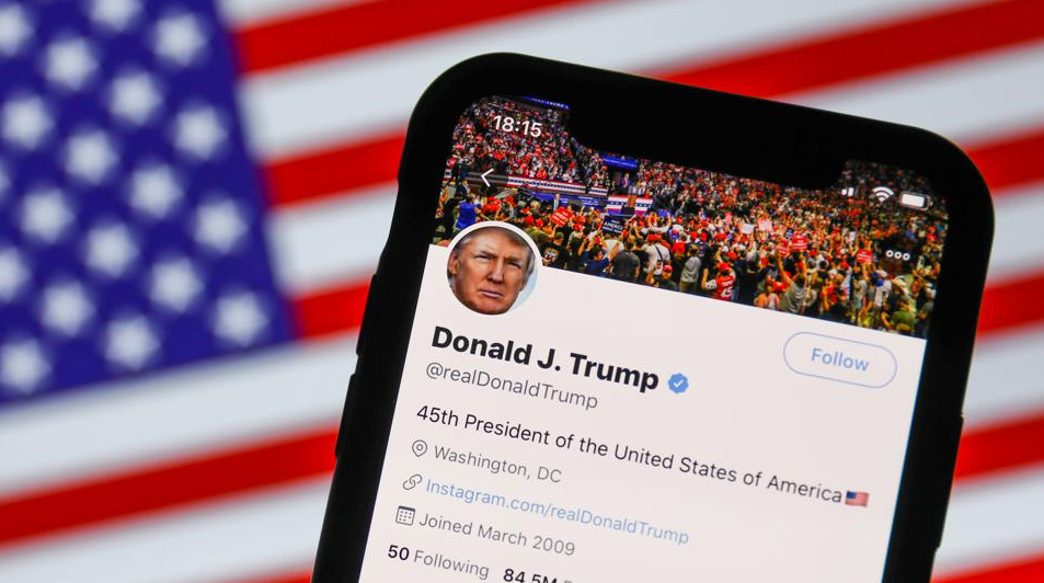 Which social media platforms does Trump seek to join after blocked from Twitter and Facebook?