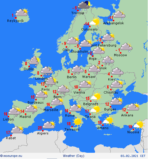 UK and Europe Weather forecast Today (Feb 3): Snow warnings for UK, warmth in Spain and western Mediterranean