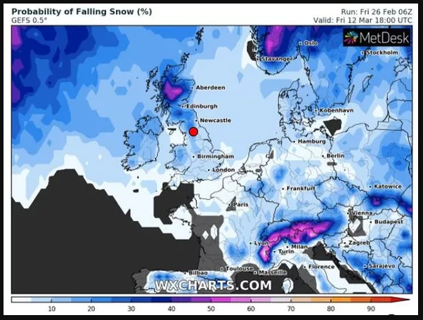 UK and Europe Weather Forecast (Today Feb 28): High pressure remains over the UK and Ireland