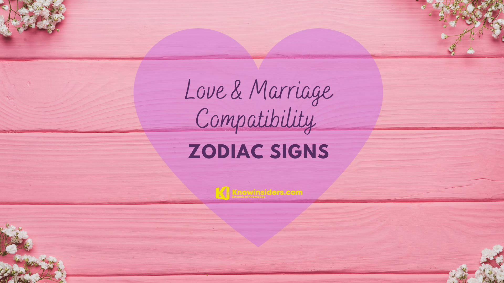 Love & Marriage Compatibility Horoscope for All Zodiac Signs
