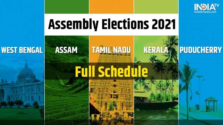 2021 India Assembly Elections: Full Schedules, Dates, Phases in West Bengal, Tamil Nadu, Assam, Kerala, and Puducherry